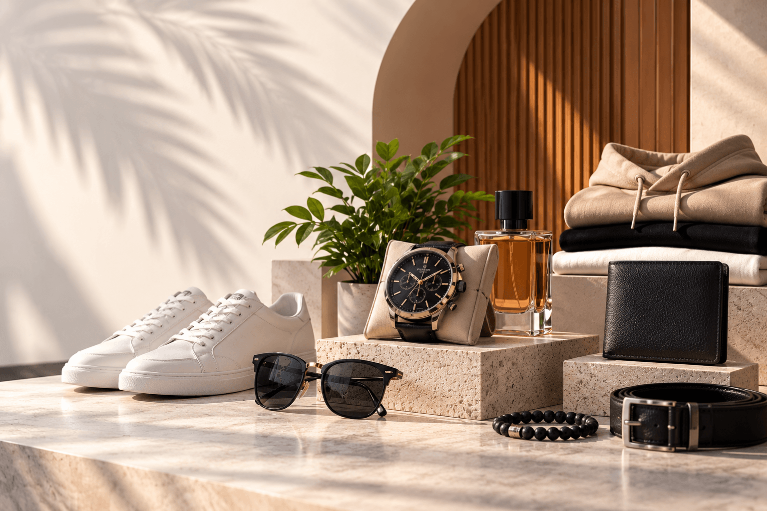AYUS selection of sneakers, a watch, fragrance and accessories